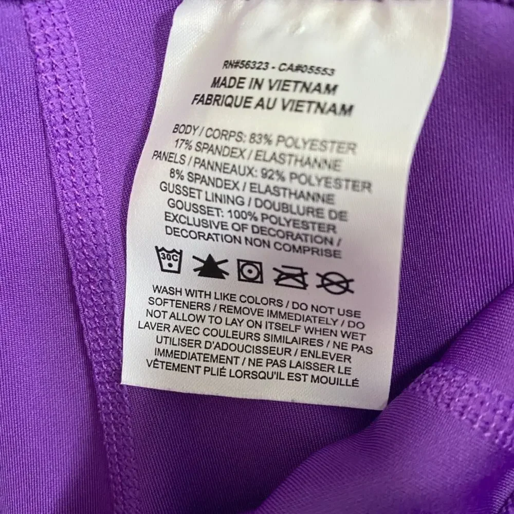 Nike Purple & White Biker Shorts Size Medium